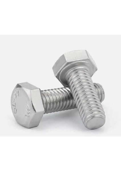 Inox Civata M6X10 Akb Dın 933 A4 (50 Adet)