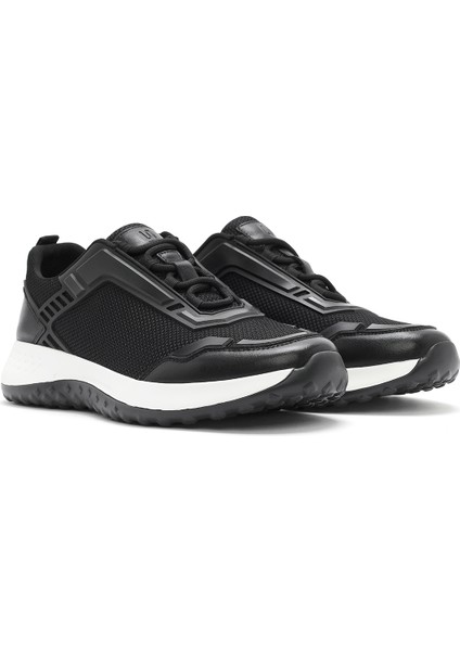 Erkek Siyah Bağcıklı Kalın Tabanlı Sneaker 25SFD69516F modelleri