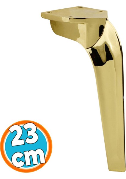 Mobilya Kanepe Tv Ünitesi Koltuk Ayağı 23 cm Gold Altın Konsol Ayakları