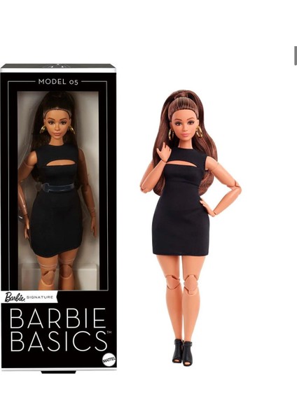 JBH73 Barbie Basics Ikonik Koleksiyon Bebekler - Siyahi