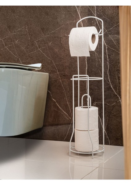 Tuvalet Kağıtlık Wc Kağıtlığı Tuvalet Kağıdı Standı Yedekli Tuvalet Kağıt Askısı