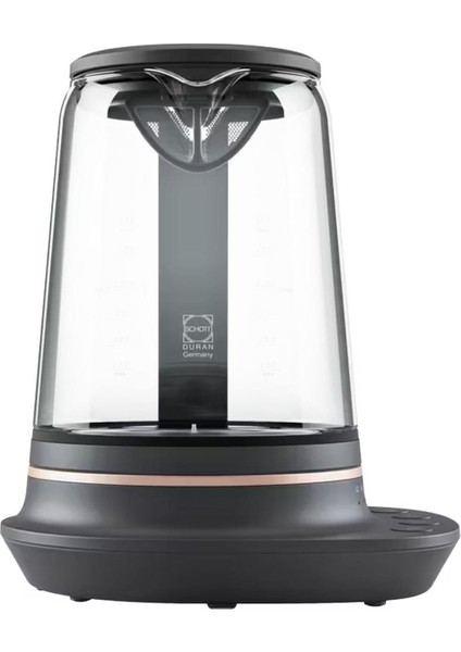 E7GK1-8BP 2000W Cam Su Isıtıcı Siyah Inci
