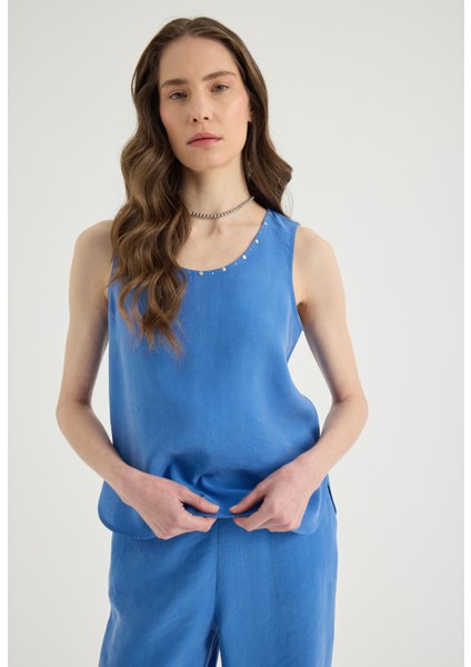 Süslemeli Modal Bluz