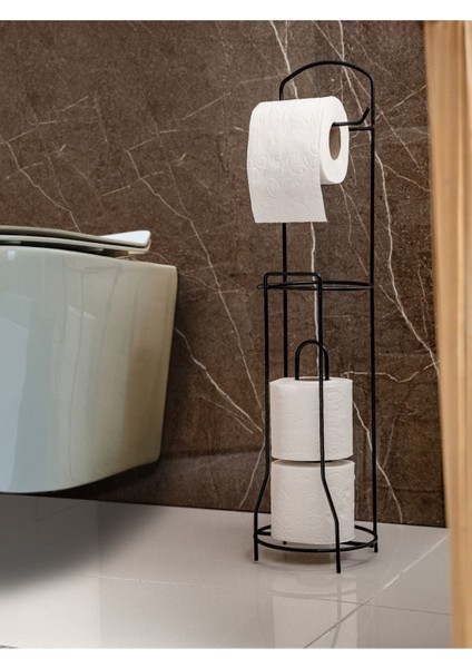 Tuvalet Kağıtlık Wc Kağıtlığı Tuvalet Kağıdı Standı Yedekli Tuvalet Kağıt Askısı