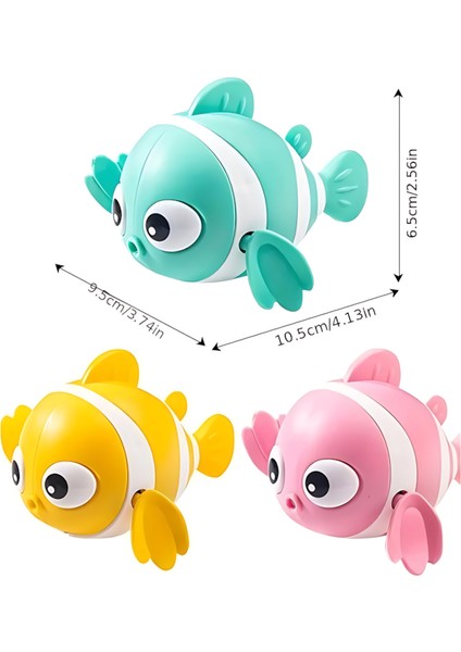 2 Adet Kurmalı Balık Bebek Banyo Havuz Oyuncağı