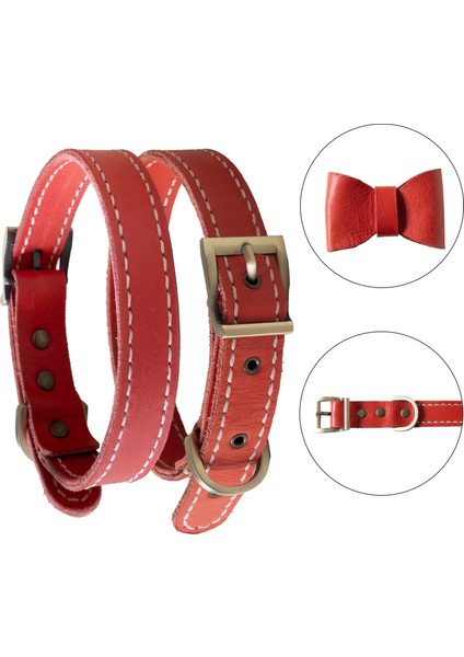 El İşçiliği Hakiki Deri Köpek Tasması