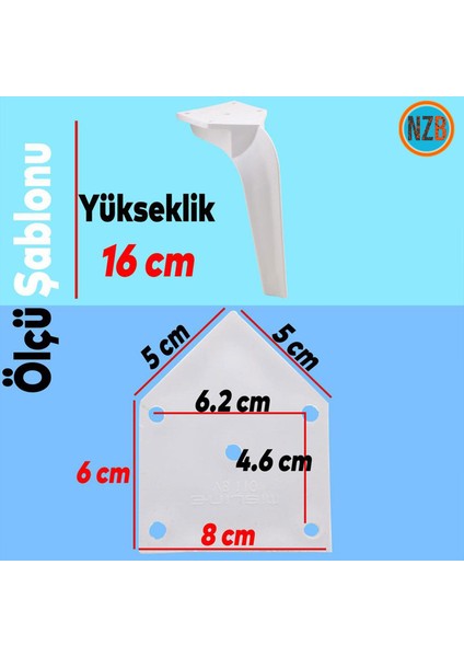 Mobilya Kanepe Sehpa Tv Ünitesi Koltuk Ayağı 16 cm Beyaz Baza Ayakları fiyatları