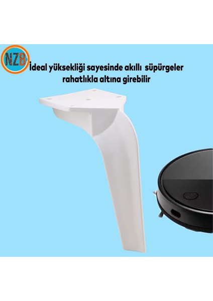 Mobilya Kanepe Sehpa Tv Ünitesi Koltuk Ayağı 16 cm Beyaz Baza Ayakları fırsatları