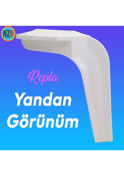 Mobilya Kanepe Sehpa Tv Ünitesi Koltuk Ayağı 16 cm Beyaz Baza Ayakları indirimleri