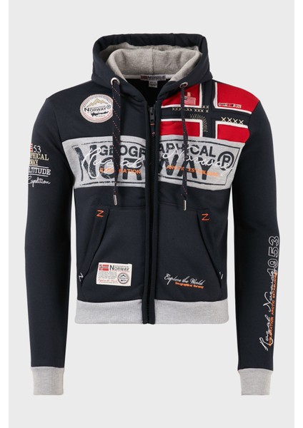 Pamuklu Şardonlu Kapüşonlu Sweat Erkek Sweat Flyersw 1