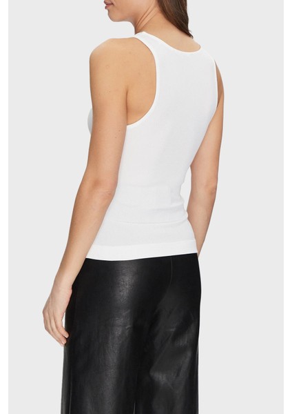 New 4g Taş Logolu Regular Fit Top W5GP57KCV52 Bayan Top W5GP57 KCV52 G011 fiyatları