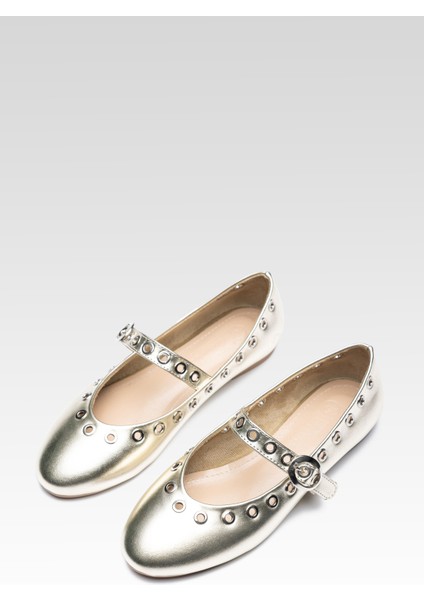 Kadın Altın Lustrous Loop Babet fiyatları