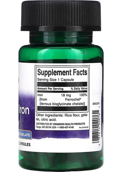 Albion Iron Chelate Ferrochel 18 Mg 180 Kapsul fiyatları