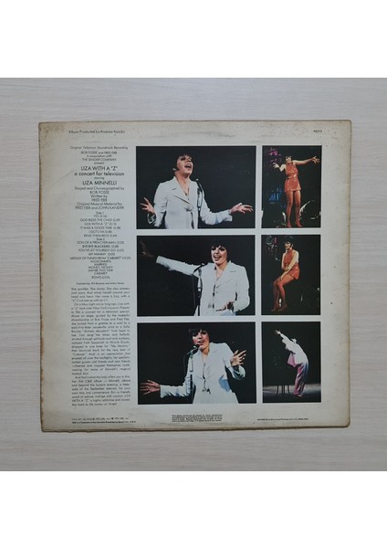 - Liza With A "z" (A Concert For Television) - 1972 - Dönem Baskı Plak - Longplay - Lp