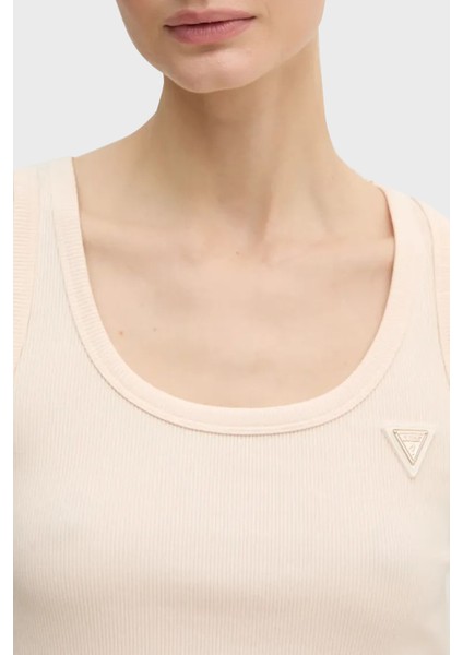 Colette Rib Logolu Slim Fit Yuvarlak Yaka Fitilli Top V5RP07K8RT2 Bayan Top V5RP07 K8RT2 G6K5 fırsatları
