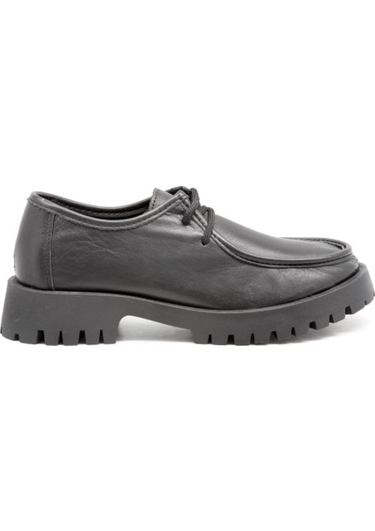 2847 Kadın Deri Sisley Model Casual Ayakkabı Siyah