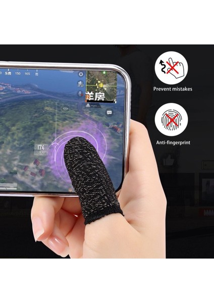 E-Spor Mobil Oyun Parmak Eldivenleri Süper Pubg Karbon Fiber Kumaş 1 Çift - 2 Parmaklık Dayanıklı fiyatları