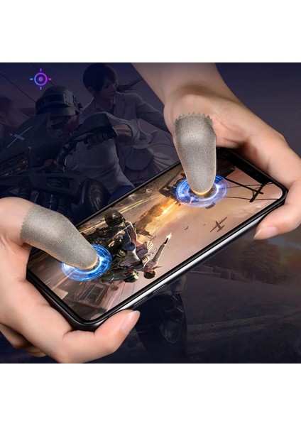 E-Spor Mobil Oyun Parmak Eldivenleri Süper Pubg Karbon Fiber Kumaş 1 Çift - 2 Parmaklık Dayanıklı fırsatları