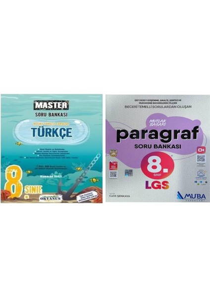 8. Sınıf Master Türkçe Soru Bankası ve Türkçe Paragraf Soru Bankası
