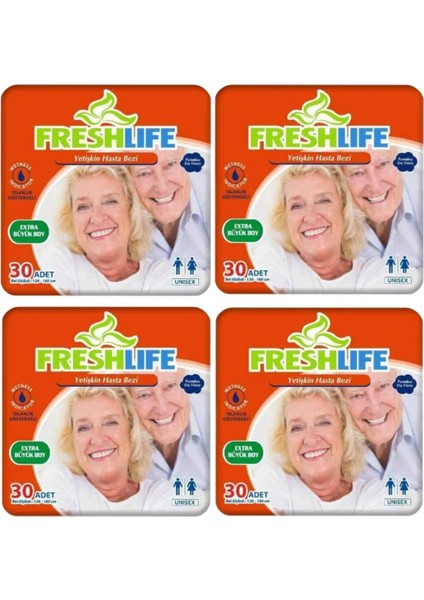 Netkal Belbantlı Xlarge Hasta Bezi 4 PAKET(120 Adet)