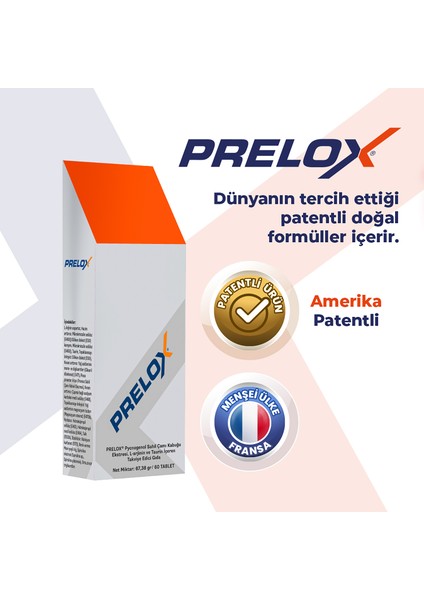 ® 60 Tablet, Pycnogenol®, L-Arjinin ve Taurin Içeren Takviye Edici Gıda x 3 Adet