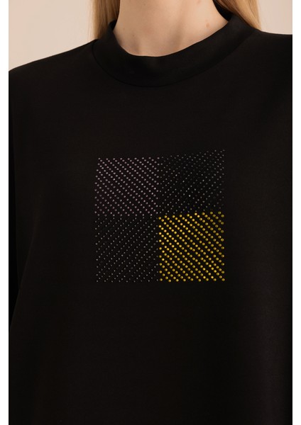 Taş Yapıştırma Detaylı Sweatshirt modelleri