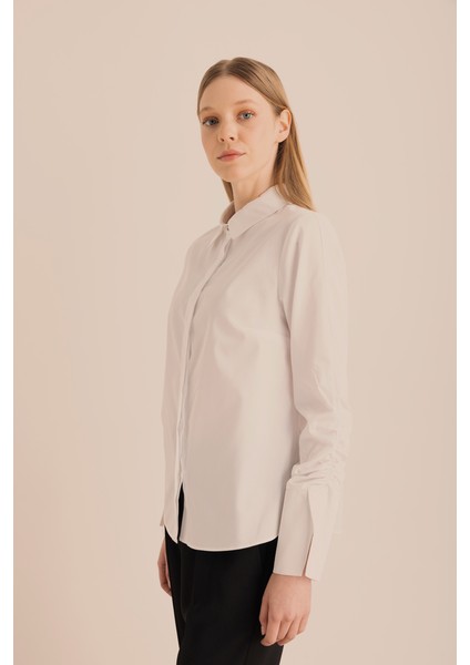 Kolları Büzgü Detaylı Cotton Gömlek fiyatları