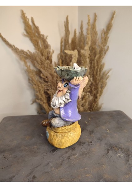 Çuval Figürlü Gnome Şans Cücesi