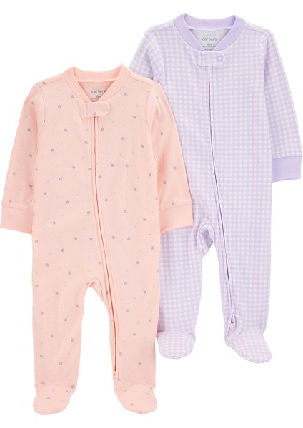 Layette Kız Bebek Uyku Tulumu Set 2'Li Paket