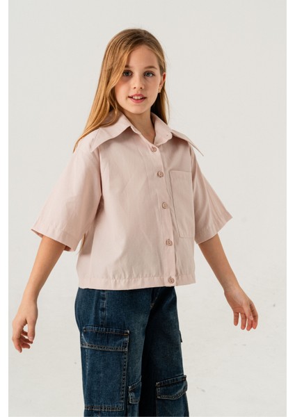 Kız Çocuk Uzun Yakalı Gömlek 3157 modelleri