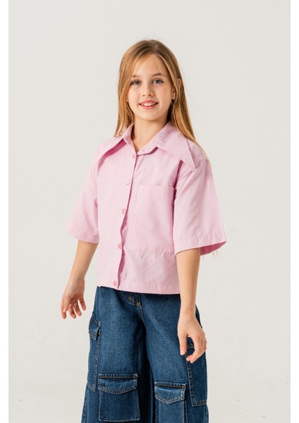 Kız Çocuk Uzun Yakalı Gömlek 3157 modelleri