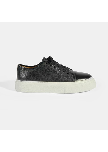 Kalinda Siyah Erkek Deri Bağcıklı Günlük Ayakkabı