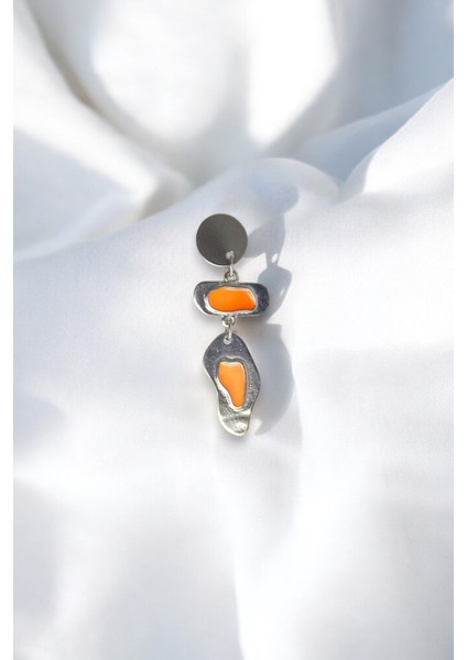 Renkli Mineli Metal Broş