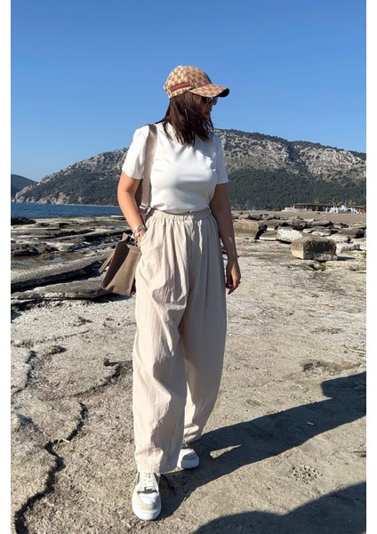 Bej Paraşüt Salaş Pantolon fiyatları