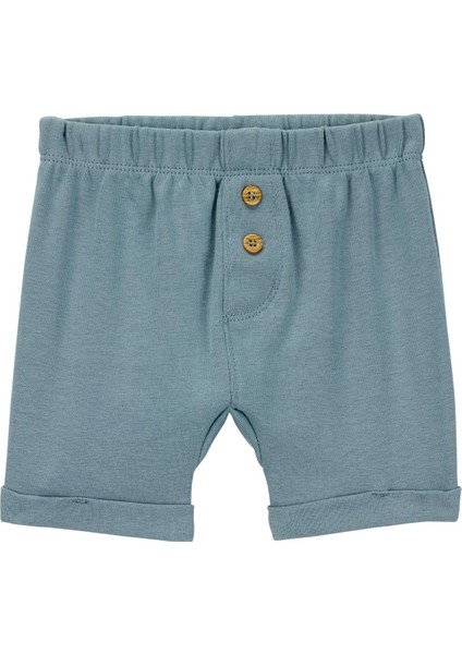 Layette Erkek Bebek Body Şort Set 3'lü Paket