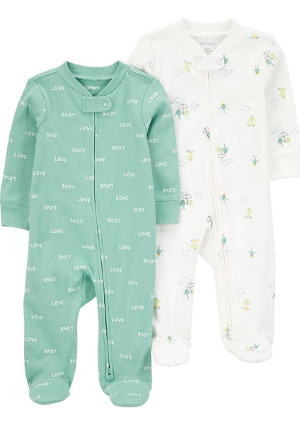 Layette Erkek Bebek Uyku Tulumu Set 2'Li Paket