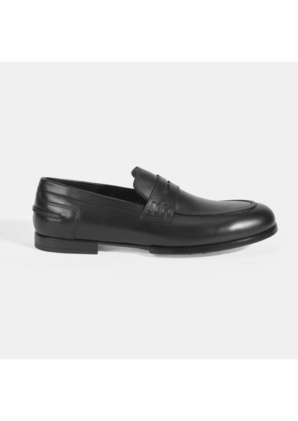 Lirana Siyah Erkek Deri Loafer