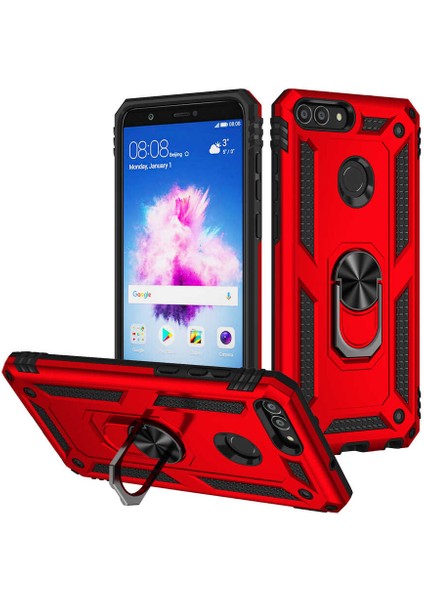 Huawei P Smart Kılıf Zore Vega KAPAK-KIRMIZI-8680436286302-OTNV64664