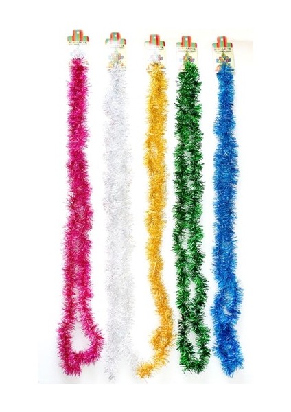 Sim Süs Renkli Ince 1cm 2 Metre - 6 Adet