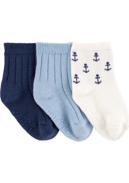 Erkek Bebek Çorap Set 3'lü Paket