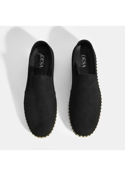 Dislina Siyah Erkek Deri Slip-On Günlük Ayakkabı indirimleri