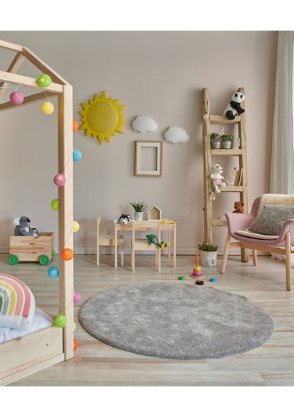 1006 Grey Q - Comfort - Kolay Kullanımlı Hav Toz Vermez Yumuşak Dokulu Modern Pofuduk Shaggy Halı