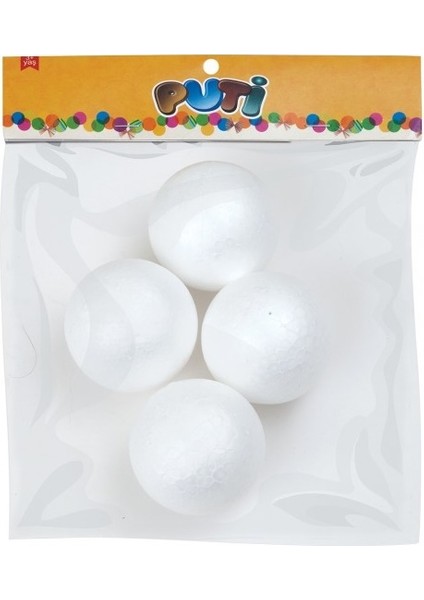 Puti Köpük Top 7cm 4lü - 2 Paket