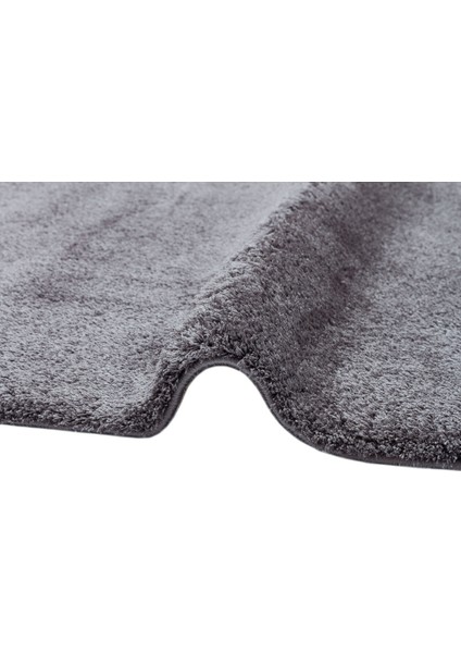 1006 Anthracıte Q - Comfort - Kolay Kullanımlı Hav Toz Vermez Yumuşak Dokulu Modern Pofuduk Shaggy Halı