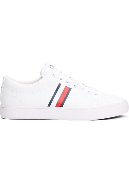 Th Hı Vulc Low Core Strıp Beyaz Erkek Sneaker