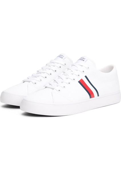 Th Hı Vulc Low Core Strıp Beyaz Erkek Sneaker