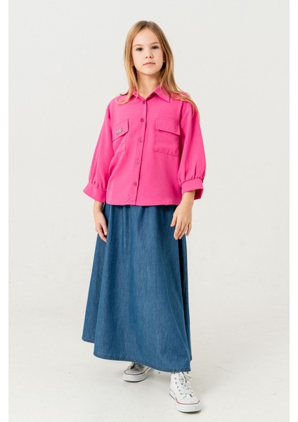 Kız Çocuk Uzun Kloş Etek 2953