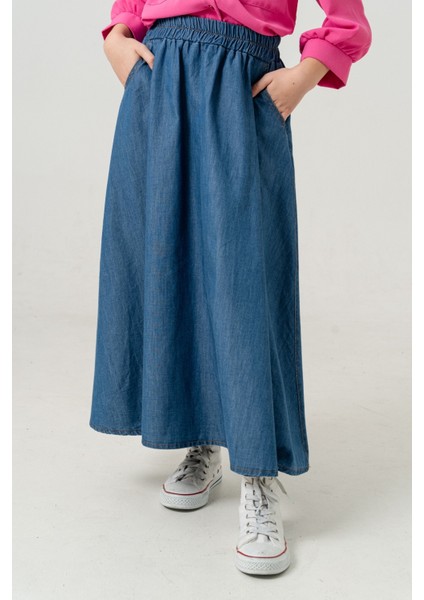 Kız Çocuk Uzun Kloş Etek 2953 modelleri