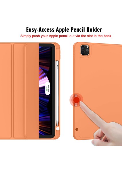 Apple iPad Air 13 M3 (2025) Kalem Şarjına Uygun Kalemlikli Yatay Standlı Stromix Smart Kılıf fiyatları