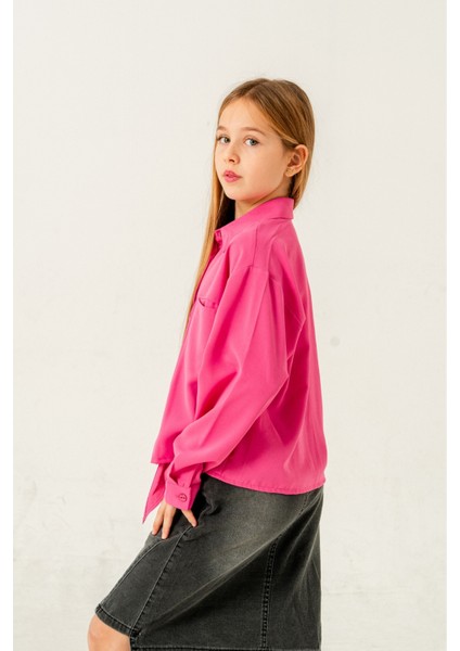 Kız Çocuk Torba Cepli Gömlek 3150 modelleri